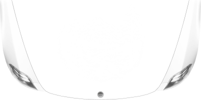 Motorhaubenaufkleber Gletscherbach in der Bergwelt auf heller Haube - Ansicht Farbauswahl