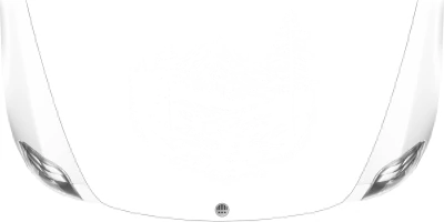 Motorhaubenaufkleber Gletscherbach in der Bergwelt auf heller Haube - Ansicht Farbauswahl