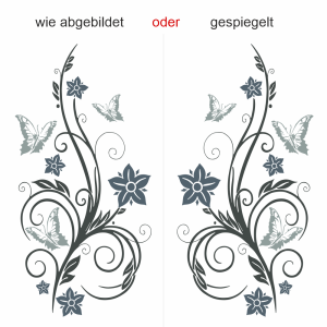 Motorhaubenaufkleber Schmetterlingsdekor