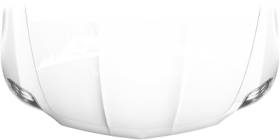 Motorhaubenaufkleber Skyline Baden-Württemberg auf heller Motorhaube - Ansicht Farbauswahl