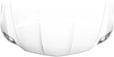 Motorhaubenaufkleber Skyline Baden-Württemberg auf heller Motorhaube - Ansicht Farbauswahl