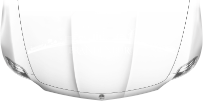 Motorhaubenaufkleber Skyline Brandenburg auf heller Motorhaube - Ansicht Farbauswahl
