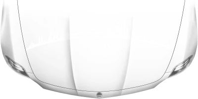 Motorhaubenaufkleber Skyline Hessen auf heller Motorhaube - Ansicht Farbauswahl