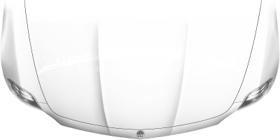Motorhaubenaufkleber Skyline Mecklenburg-Vorpommern auf heller Motorhaube - Ansicht Farbauswahl