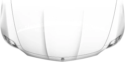 Motorhaubenaufkleber Skyline Mecklenburg-Vorpommern auf heller Motorhaube - Ansicht Farbauswahl