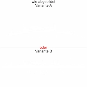 Motorhaubenaufkleber Skyline Niedersachsen - wie abgebildet - Ansicht Farbauswahl - Varianten A und B