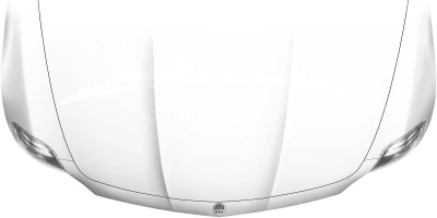 Motorhaubenaufkleber Skyline Nordrhein-Westfalen auf heller Motorhaube - Ansicht Farbauswahl