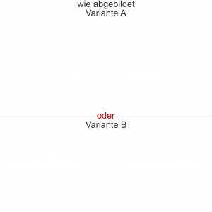 Motorhaubenaufkleber Skyline Nordrhein-Westfalen - wie abgebildet - Ansicht Farbauswahl - Varianten A und B
