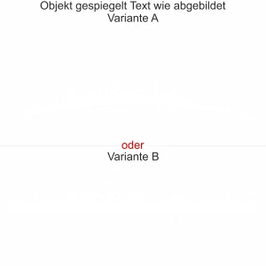 Motorhaubenaufkleber Skyline Ostfriesland - gespiegelt - Text wie abgebildet - Ansicht Farbauswahl - Varianten A und B