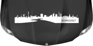 Motorhaubenaufkleber Skyline Ruhrgebiet