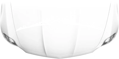 Motorhaubenaufkleber Skyline Saarland auf heller Motorhaube - Ansicht Farbauswahl