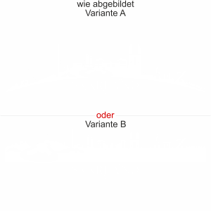 Motorhaubenaufkleber Skyline Saarland - wie abgebildet - Ansicht Farbauswahl - Varianten A und B