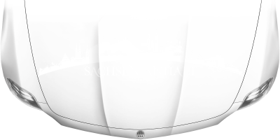 Motorhaubenaufkleber Skyline Sachsen-Anhalt auf heller Motorhaube - Ansicht Farbauswahl