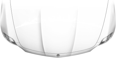 Motorhaubenaufkleber Skyline Thüringen auf heller Motorhaube - Ansicht Farbauswahl