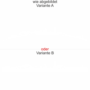 Motorhaubenaufkleber Skyline Thüringen - wie abgebildet - Ansicht Farbauswahl - Varianten A und B