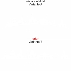 Autoaufkleber für die Motorhaube mit Dresdner Skyline - Ansicht Ausrichtung mit Farbauswahl und Variante