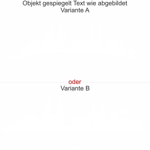 Autoaufkleber für die Motorhaube mit Wiesbadener Skyline - Ansicht Ausrichtung mit Farbauswahl und Variante