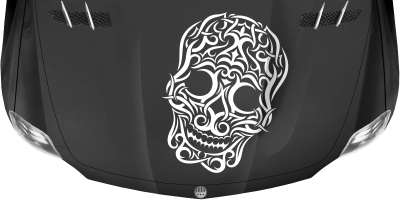 Motorhaubendekor Totenkopf Tribal