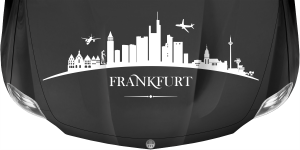 Motorhaubensticker Skyline Frankfurt