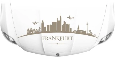 Mobile Preview: Skyline von Frankfurt als Aufkleber für die Motorhaube