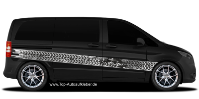 Auto Aufkleber Reifenabdruck