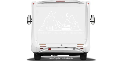 Reiseaufkleber Freiheit Camping Abenteuer