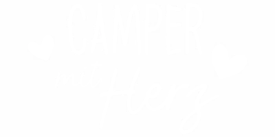 Reisemobilaufkleber Camper mit Herz - Ansicht Farbauswahl