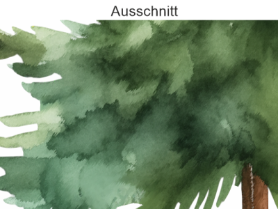 Autoaufkleber Set Tannen - Ausschnitt