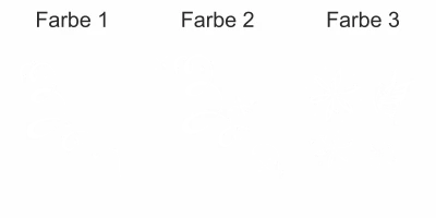 Seitendekor Ornament + Schmetterling  - Ansicht Farbauswahl