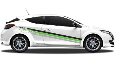 Mobile Preview: Zierstreifen als Autoaufkleber für beide Fahrzeugseiten
