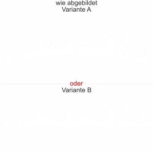Hamburger Skyline als Aufkleber für die Motorhaube - Ansicht Ausrichtung mit Farbauswahl und Variante
