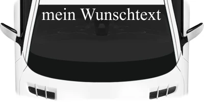 Heckscheibenaufkleber Wunschtext | 20