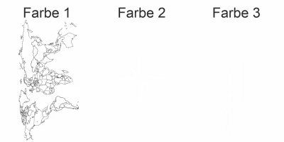 Weltkarte mit Kompass Camper Aufkleber | Set für beide Fahrzeugseiten