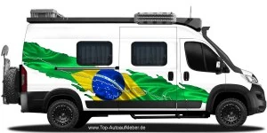 Mobile Preview: Wohnmobil Aufkleber Flagge Brasilien