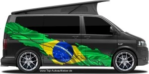 Mobile Preview: Wohnmobildekor Flagge Brasilien