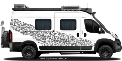 Auto Klebefolie Camouflage Design | Set für beide Fahrzeugseiten