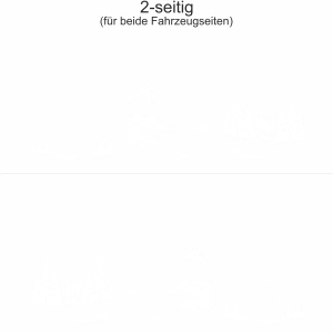 Wohnmobilaufkleber Berge und Meer | Set für beide Fahrzeugseiten