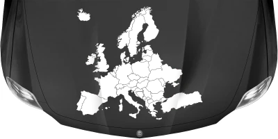 Wohnmobilaufkleber Europa Karte