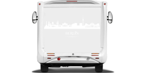 Wohnmobilaufkleber Skyline Berlin