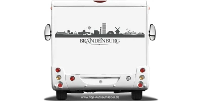Wohnmobilaufkleber Skyline Brandenburg