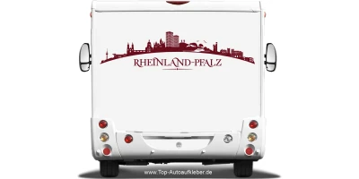 Wohnmobilaufkleber Skyline Rheinland-Pfalz
