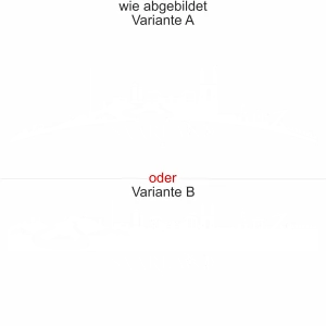 Wohnmobilaufkleber Skyline Saarland - wie abgebildet - Ansicht Farbauswahl - Varianten A und B