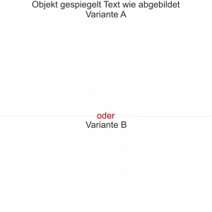 Wohnmobilaufkleber Skyline Saarland - gespiegelt - Text wie abgebildet - Ansicht Farbauswahl - Varianten A und B
