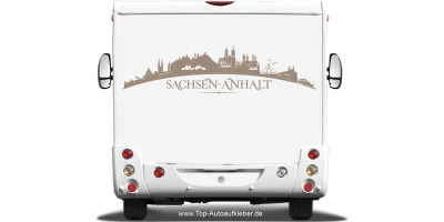 Wohnmobilaufkleber Skyline Sachsen-Anhalt
