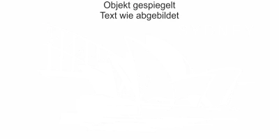 Wohnmobilaufkleber Sydney - Ansicht Ausrichtung und Farbauswahl