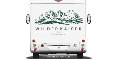 Wohnmobilaufkleber Wilder Kaiser