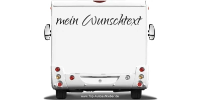 Wohnmobilaufkleber Wunschtext | 10