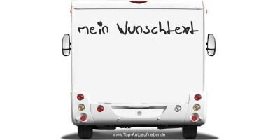 Wohnmobilaufkleber Wunschtext | 12
