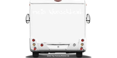 Wohnmobilaufkleber Wunschtext | 12
