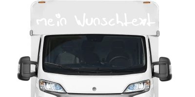 Wohnmobilaufkleber Wunschtext | 12